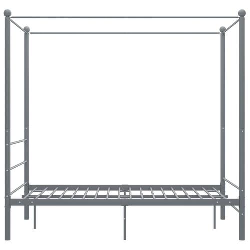 Sengestel til himmelseng 140x200 cm metal grå