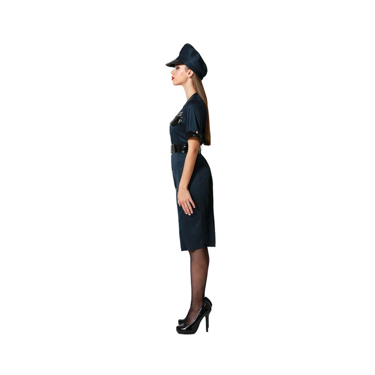 Kostume til voksne Blå Politi Dame M/L