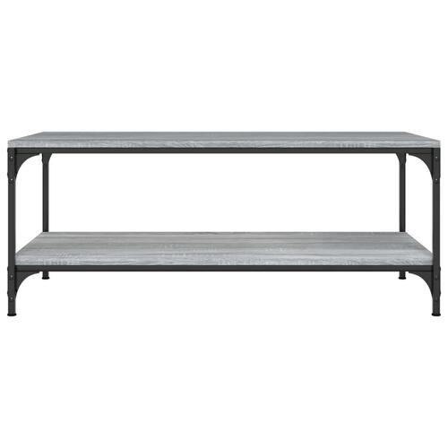 Sofabord 100x50x40 cm konstrueret træ Grå sonoma-eg