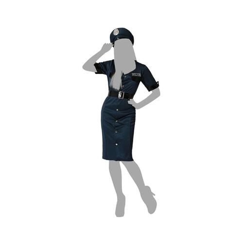 Kostume til voksne Blå Politi Dame M/L