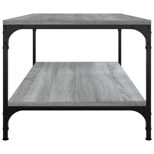 Sofabord 100x50x40 cm konstrueret træ Grå sonoma-eg