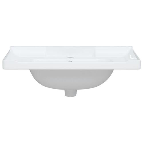 Badeværelsesvask 71x48x23 cm rektangulær keramisk hvid