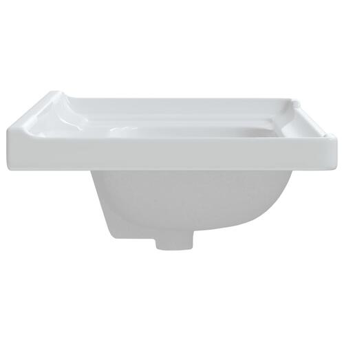 Badeværelsesvask 71x48x23 cm rektangulær keramisk hvid