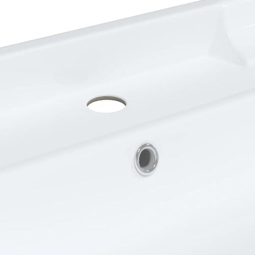 Badeværelsesvask 71x48x23 cm rektangulær keramisk hvid