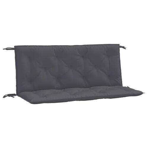 Hynder til havebænk 2 stk. 120x50x7 cm oxfordstof antracitgrå