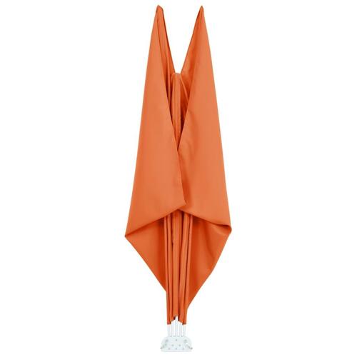 Sammenklappelig sidemarkise til terrasse terracotta 240 x 160 cm