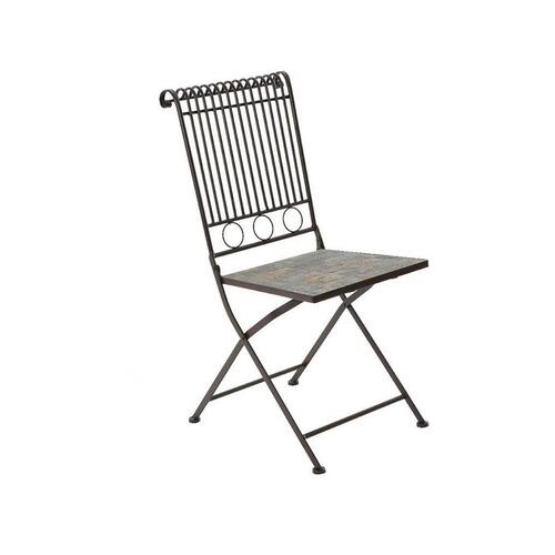 Polstrede Campingstol Kaemingk Stuttgart Hvid Brun 39 x 39 x 9 cm