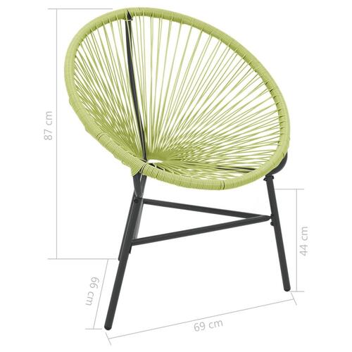 Acapulco-havestol polyrattan grøn