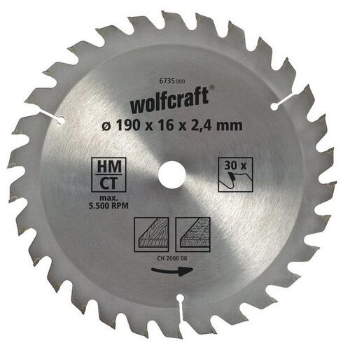 Skæreskive Wolfcraft 6733000 160 x 2,4 mm