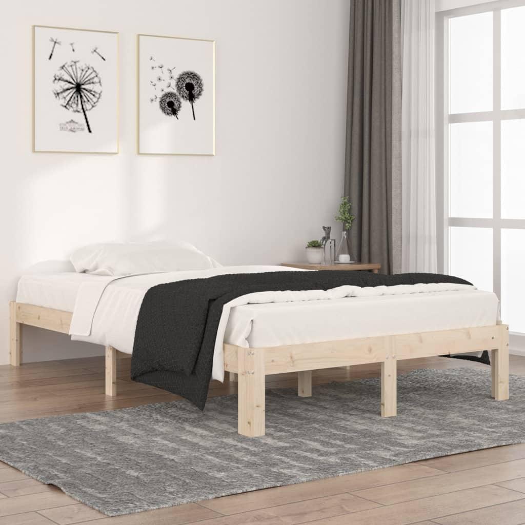 Sengeramme 120x200 cm massivt fyrretræ