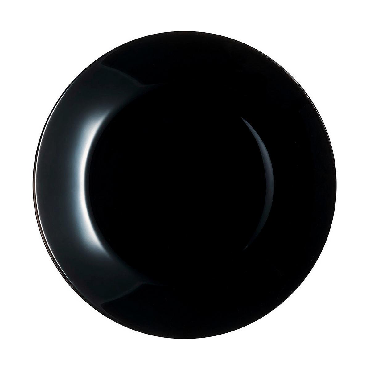 Flad Tallerken Arcopal Sort Glas (Ø 25 cm)