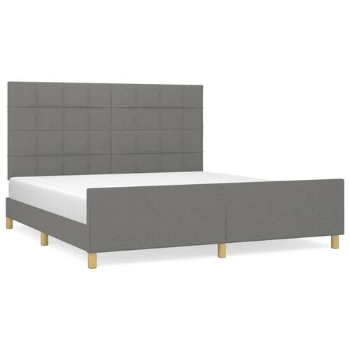 Sengeramme uden madras 180x200 cm stof mørkegrå