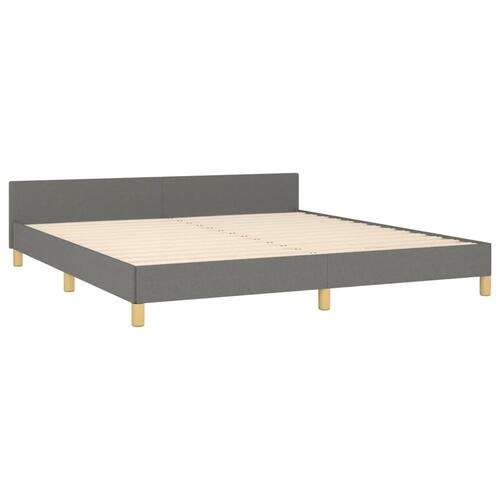 Sengeramme uden madras 180x200 cm stof mørkegrå