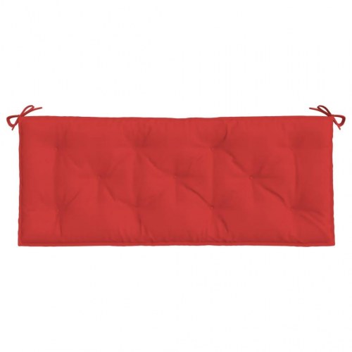 Hyndesæt til havebænk 2 dele 120 x 50 x 7 cm - rød