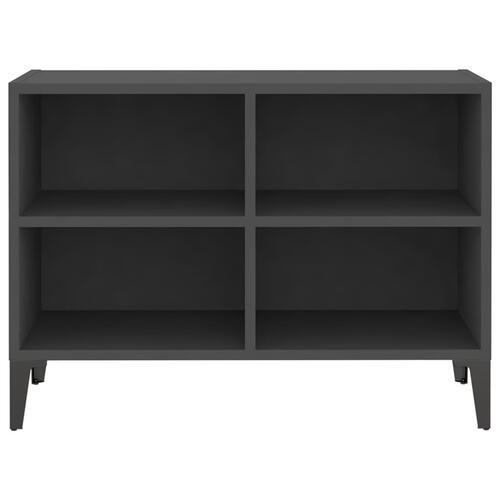 Tv-skab med metalben 69,5x30x50 cm grå