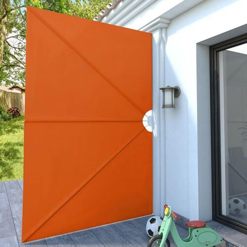 Sammenklappelig sidemarkise til terrasse terracotta 300 x 200 cm