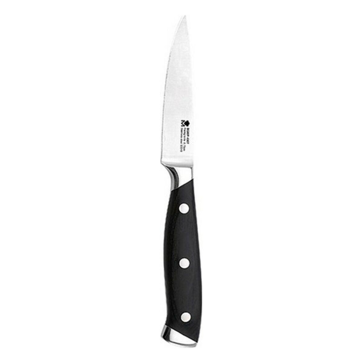 Skrællekniv Masterpro BGMP-4307 Sort Rustfrit stål Rustfrit stål/Træ 8,75 cm