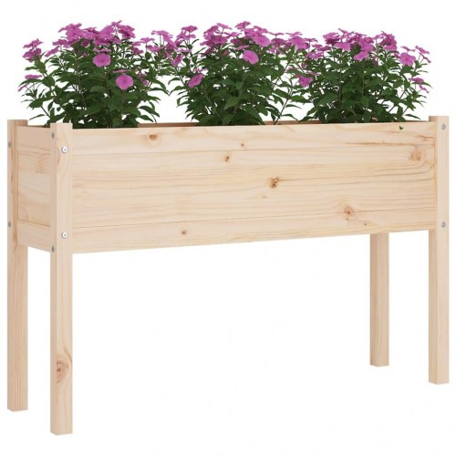 Plantekasser 2 stk. 1110x31x70 cm massivt fyrretræ