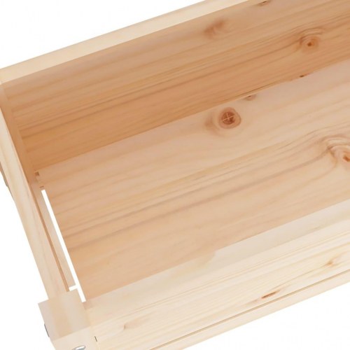 Plantekasser 2 stk. 1110x31x70 cm massivt fyrretræ