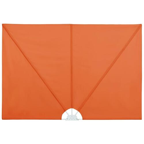 Sammenklappelig sidemarkise til terrasse terracotta 400 x 200 cm