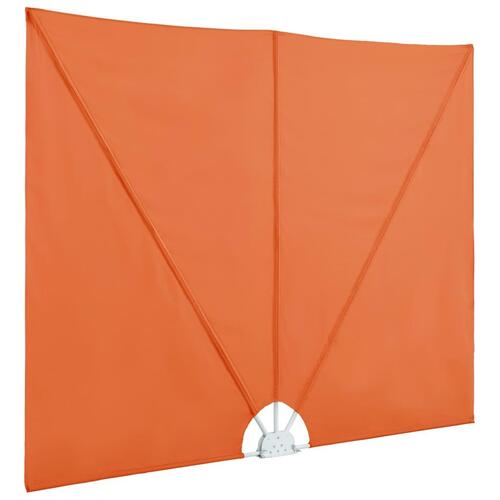 Sammenklappelig sidemarkise til terrasse terracotta 400 x 200 cm
