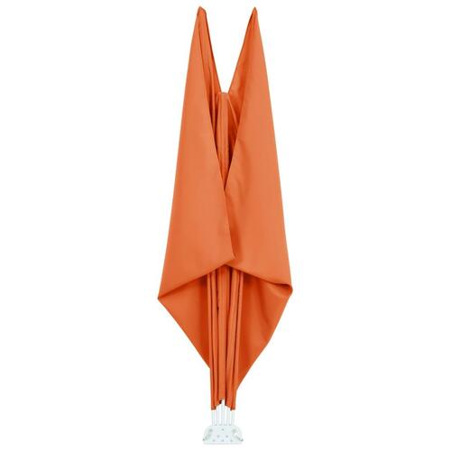 Sammenklappelig sidemarkise til terrasse terracotta 400 x 200 cm