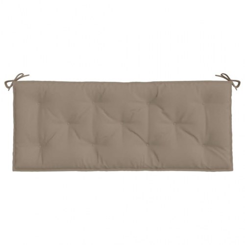Hynder til havebænk 2 stk. 120 x 50 x 7 cm - gråbrun