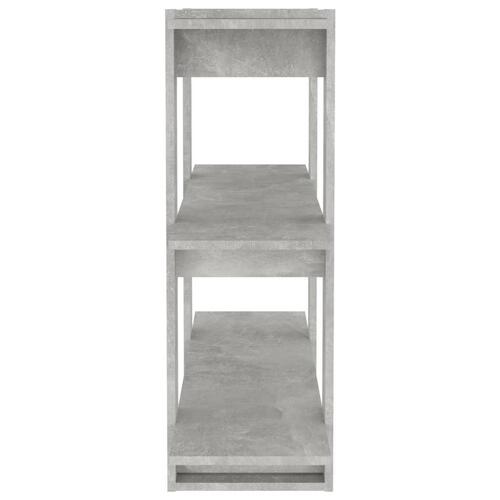 Bogreol/rumdeler 100x30x87 cm betongrå