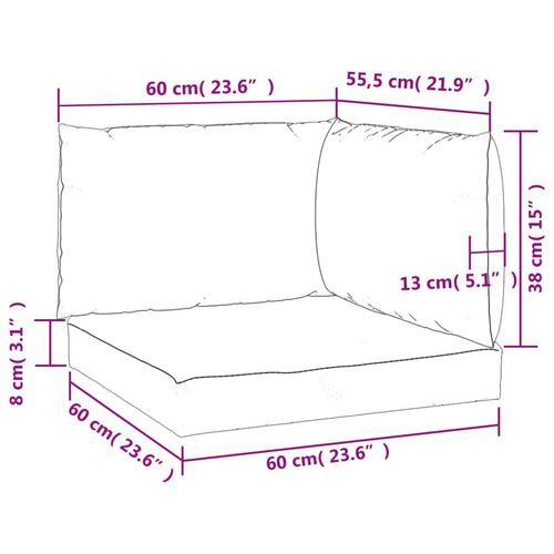 Pallehynder 3 stk. oxfordstof beige