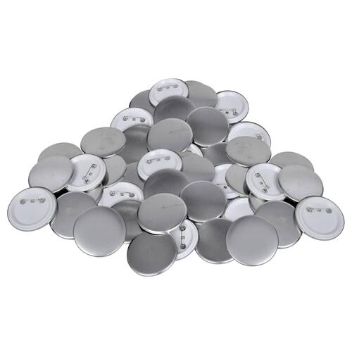 Badgemaskine med 500 knapdele med nål bagpå drejematrice 37 mm