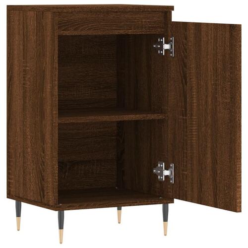 Skænk 40x35x70 cm konstrueret træ brun egetræsfarve