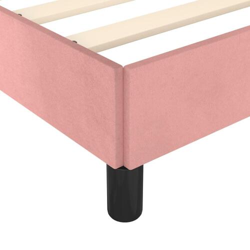 Sengeramme 180x200 cm fløjl pink