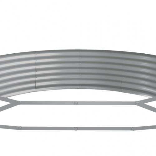 Plantekasse 450x140x36 cm galvaniseret stål antracitgrå
