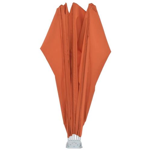 Sammenklappelig sidemarkise til terrasse terracotta 160 cm