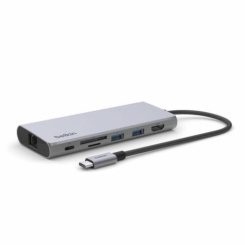 USB Hub Belkin INC009BTSGY Sølvfarvet Sort