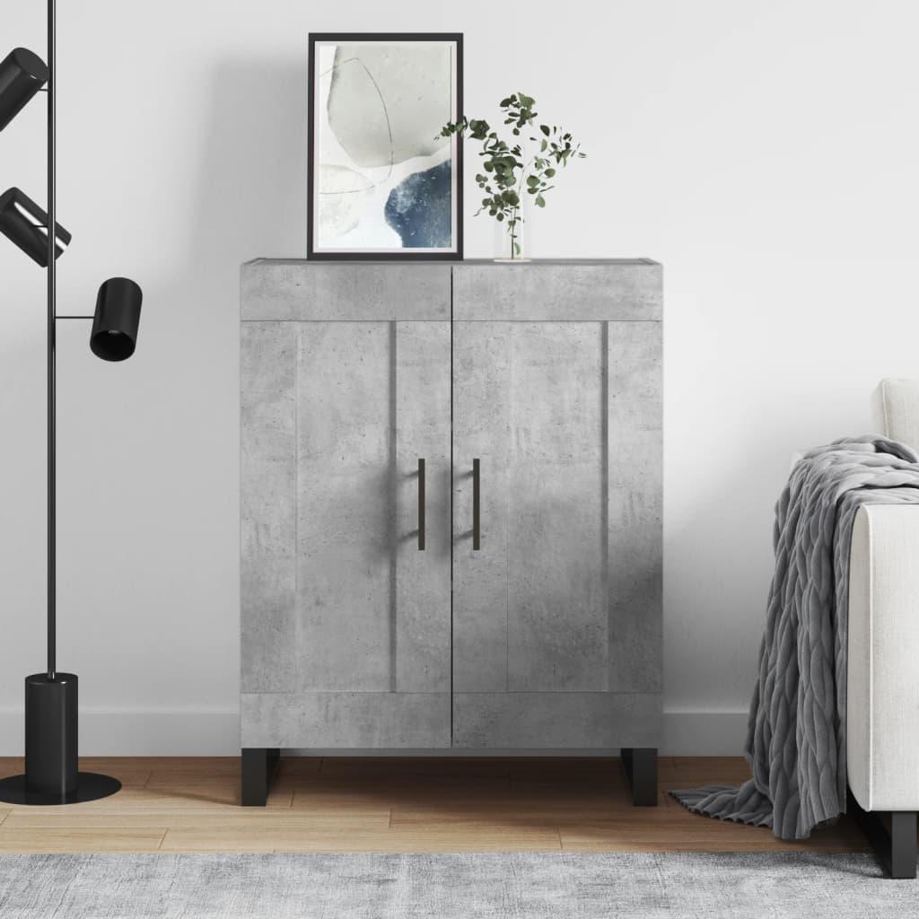 Skænk 69,5x34x90 cm konstrueret træ betongrå billede