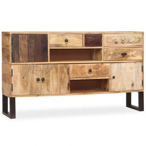 Skænk 140x30x80 cm massivt mangotræ