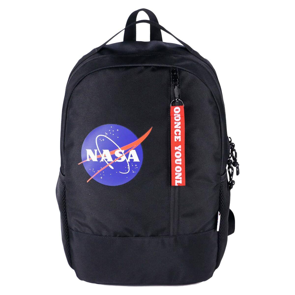 Skoletaske DOHE Nasa Logo Sort 32 x 45 x 17 cm