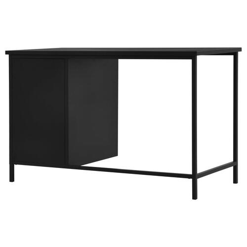 Skrivebord med skuffer industriel 120 x 55 x 75 cm stål sort
