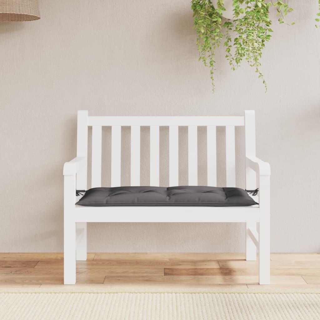 Hynde til havebænk 110x50x7 cm oxfordstof antracitgrå