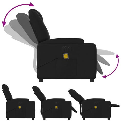 Eldrevet massagestol stof sort