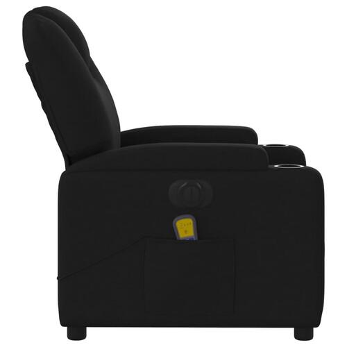 Eldrevet massagestol stof sort
