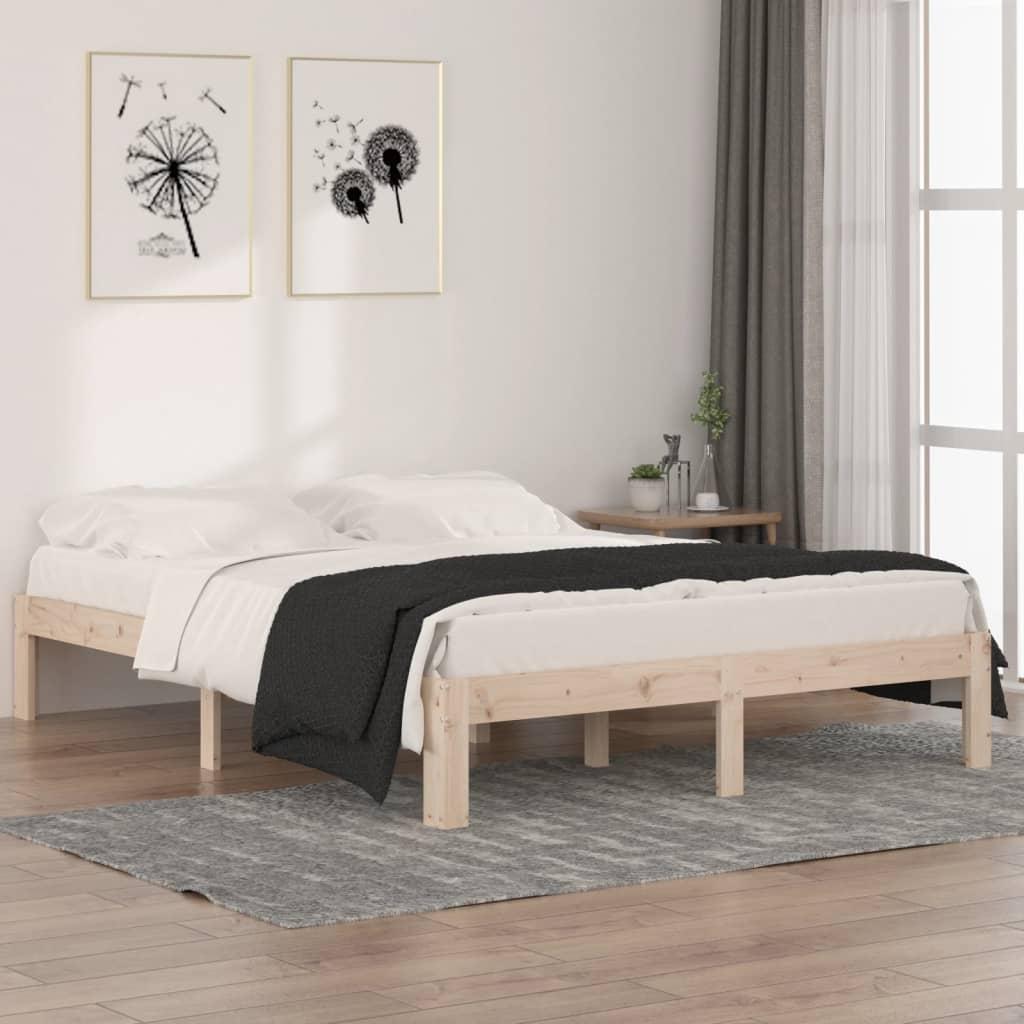 Sengeramme 150x200 cm massivt træ
