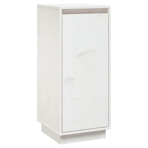 Skænk 31,5x34x75 cm massivt fyrretræ hvid
