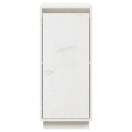 Skænk 31,5x34x75 cm massivt fyrretræ hvid