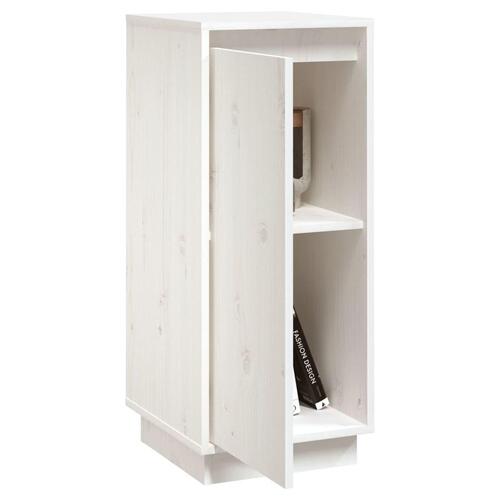 Skænk 31,5x34x75 cm massivt fyrretræ hvid
