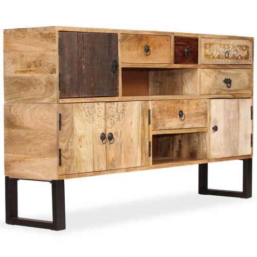 Skænk 140x30x80 cm massivt mangotræ