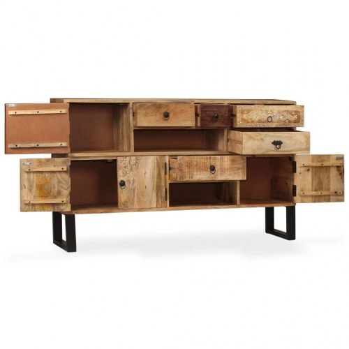 Skænk 140x30x80 cm massivt mangotræ