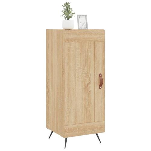 Skænk 34,5x34x90 cm konstrueret træ sonoma-eg