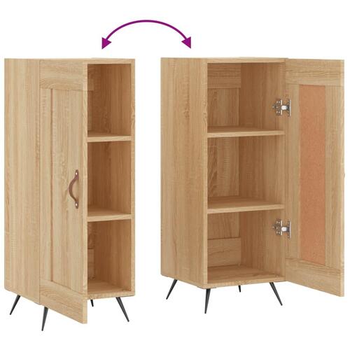 Skænk 34,5x34x90 cm konstrueret træ sonoma-eg